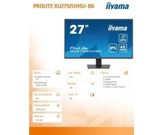 Monitorius IIYAMA XU2792UHSU-B6 27 colių IPS UHD LED 350cd/m2 4ms DP HDMI USB šakotuvas 3x Out v3.2 + 1xUSB-C garsiakalbiai