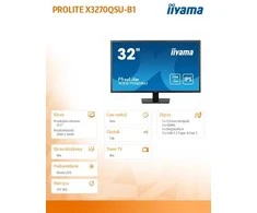 Monitorius Iiyama 31,5" IPS, 2560x1440, 1DP1H,USB