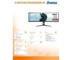Monitorius iiyama G-Master GCB4580DQSN-B1 Raudona Eagle - 165Hz | DQHD | 45'' | VA | 0.8ms