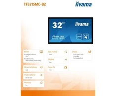 IIYAMA TF3215MC-B2 Monitorius 31,5 colio VA jutiklinis ekranas Full HD HDMI