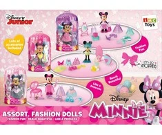 Imc Toys Disney Minnie Mouse Mini Lėlė Princess + drabužių spintos komplektai
