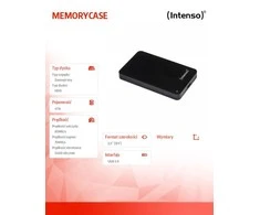 Kietasis diskas HDD Intenso MemoryCase 2,5'' 4TB, USB 3.0, Juodas