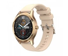 Išmanusis laikrodis Maxcom Fit FW43 Cobalt 2, Auksinės spalvos su dviem dirželiais komplekte