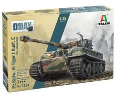 Italeri Tiger I Ausf.E (vėlyvas) 1/35 – D-Day 80-mečio plastikinis rinkinys