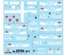 Italeri JS-2 Stalinas tanko modelis 1/56 plastikinis surenkamas