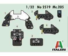 Italeri Macchi C.205 Veltro 1/32 lėktuvas – plastikinis modelis (2519)