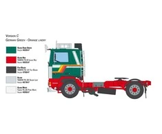 Italeri Volvo F12 Intercooler Low Roof 1/24 plastikinis sunkvežimis
