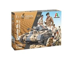 Italeri Crusader III tanko modelis su britų įgula, El Alamein 1942, 1/35 #6592