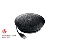 JABRA SPEAK 510 MS garsiakalbis, skirtas UC ir amp; BT USB konferencijos sprendimas 360 laipsnių mikrofono prijungimo ir atkūrimo nutildymo ir garsumo mygtukas