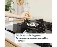 Bosch Serie 4 PGQ7B5K90 hob Nerūdijantis plienas Built-in 75 cm Gas 5 zone(s)