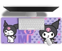Kids Euroswan Vaikiškas kilimėlis pelei „Euroswan“, 80x35 cm, „Kuromi Hello Kitty“