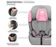 KINDERKRAFT automobilinė kėdutė COMFORT UP i-Size, pink, KCCOUP02PNK0000