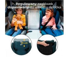 Mėlyna Kinderkraft automobilinė kėdutė Junior Fix 2 i-Size 15-36 kg, Harbor Mėlyna
