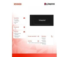 Išorinis kietasis diskas Kingston SXS1000R, 1 TB, USB 3.2 Gen 2, juodas