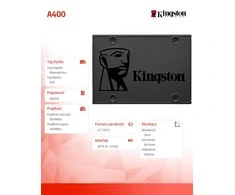 KINGSTON SSD SATA 2.5" 480GB TLC, SA400S37/480G 