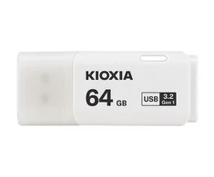 USB Atmintukas - Kioxia TransMemory U301, 64 GB, Balta