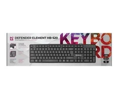 Klaviatūra Defender Element HB-520 Juoda