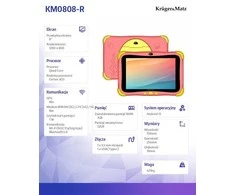 Planšetė Kruger &amp; Matz FUN 808 raudonas planšetinis kompiuteris