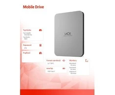 LaCie Išorinis kietasis diskas HDD Mobile Drive (2.5'/2TB/ USB 3.1 TYPE C)