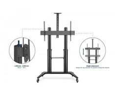 Laikiklis Digitus Skaitmenas | Kita | 70-120 " | Maksimalus svoris (keliamoji galia) 140 kg | Juodas