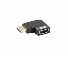 LANBERG adapteris HDMI - HDMI M/F 8K kampinis į kairę aliuminio sidabrinė