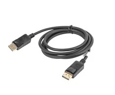 LANBERG CA-DPDP-10CC-0018-BK cable Ekranas Port M/M 1.8m 4K juodas