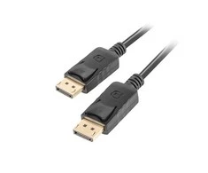 LANBERG CA-DPDP-10CC-0030-BK cable Ekranas Port M/M 3m 4K juodas