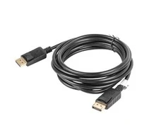 LANBERG CA-DPDP-10CC-0030-BK cable Ekranas Port M/M 3m 4K juodas