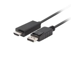 Lanberg | DisplayPort į HDMI kabelis | CA-DPHD-11CC-0050-BK | DisplayPort kištukas | HDMI kištukas | DP į HDMI | 3 m