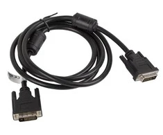 LANBERG CA-DVID-10CC-0018-BK Lanberg cable DVI-D(M)(24+1)->DVI-D(M)(24+1) 1.8m