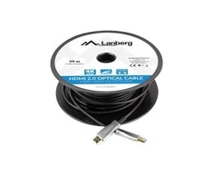 LANBERG HDMI v.20 M/M cable 50m optical AOC juodas