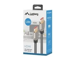 LANBERG HDMI M/M v2.1 laidas 1.8m 8K 60Hz juodas