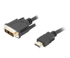 LANBERG CA-HDDV-10CC-0030-BK kabelis HDMI -> DVI-D 18+1 M/M viena jungtis. juodas 3m