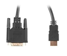 LANBERG CA-HDDV-20CU-0030-BK kabelis HDMI -> DVI-D 24+1 M/M Dual Link 4K 30Hz. juodas 3m
