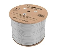 LANBERG LAN kabelis UFTP kat.6A 305m solid CU LSZH pilkas CPR fluke praėjo
