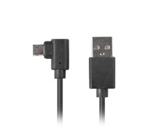 LANBERG CA-USBM-13CC-0018-BK laidas USB Micro-B M ->A M 2.0 kairysis / dešinysis kampas Easy-USB 1,8 m Juodas
