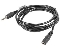 LANBERG CA-MJFJ-10CC-0015-BK stereo laidas Mini Jack M ->Mini Jack F 1,5 m