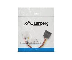 LANBERG CA-HDSA-10CU-0015 maitinimo kabelis MOLEX F ->SATA M 15cm