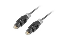 LANBERG CA-TOSL-10CC-0010-BK TosLink M/M optinis kabelis 1M Juodas