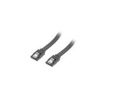 LANBERG CA-SASA-14CU-0070-BK laidas SATA DATA II 6GB/S F/F 70cm METAL CLIPS Juodas