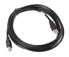 LANBERG CA-USBA-10CC-0030-BK cable USB 2.0 AM-BM 3m juodas