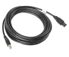 LANBERG CA-USBA-10CC-0050-BK Lanberg kabelis USB 2.0 AM-BM 5m juodas
