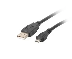 LANBERG CA-USBM-10CC-0010-BK cable USB 2.0 micro AM-MBM5P 1m juodas