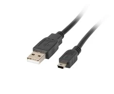 LANBERG CA-USBK-10CC-0003-BK Lanberg kabelis USB 2.0 mini AM-BM5P 30cm juodas