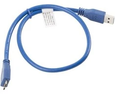 LANBERG CA-US3M-10CC-0005-B kabelis USB 3.0 Micro AM-MBM5P 50cm