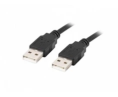 LANBERG cable USB-A M/M 2.0 0.5m juodas