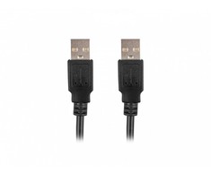 LANBERG cable USB-A M/M 2.0 1.0m juodas
