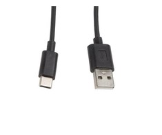 LANBERG CA-USBO-10CC-0010-BK kabelis USB 2.0 Type-C M -AM 1m juodas