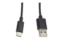 LANBERG CA-USBO-10CC-0010-BK kabelis USB 2.0 Type-C M -AM 1m juodas