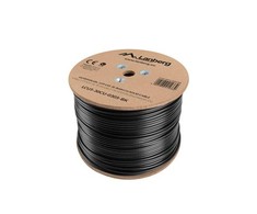 LANBERG LCU5-30CU-0305-BK Lanberg UTP kietas lauko gelis. kabelis, CU, kat. 5e, 305m, pilka